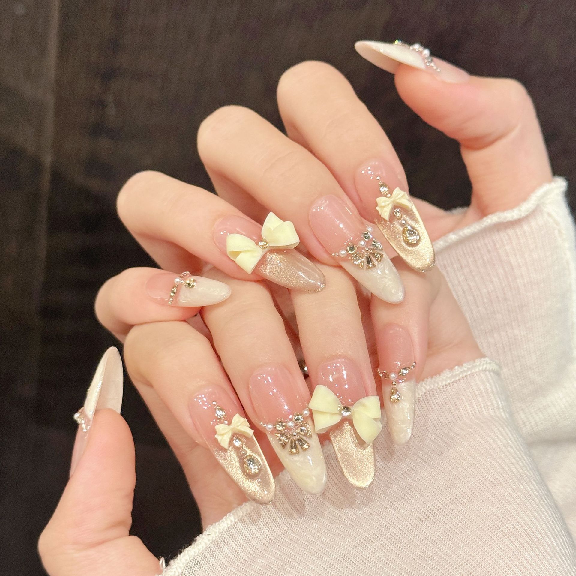 Neon Sign Party - 10 stuks handgemaakte pers op nagels