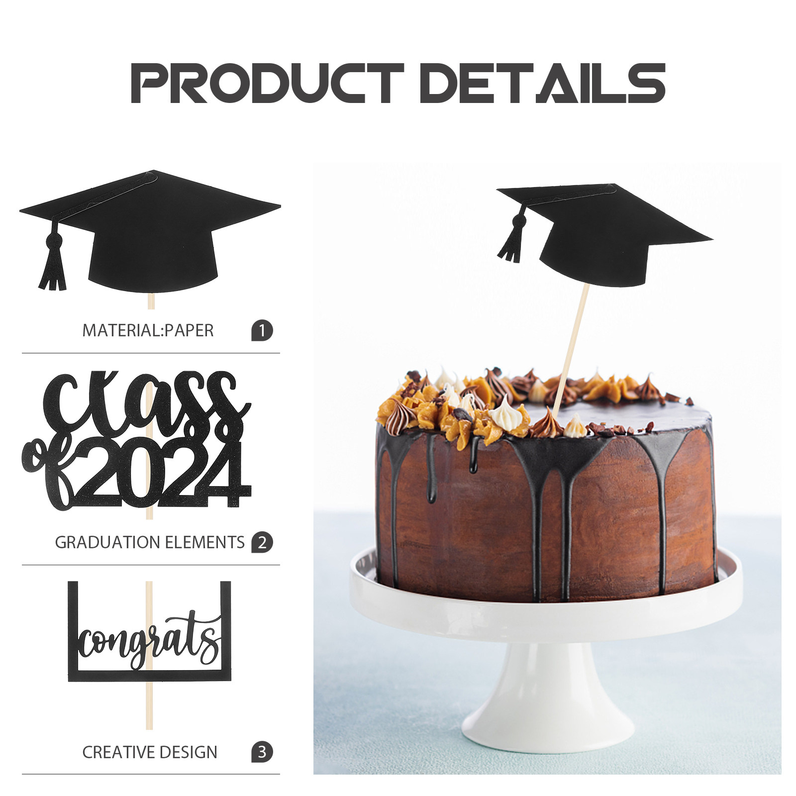 12 stuks afstudeerdecoratie st - Centerpiece Stick recensie en prijs