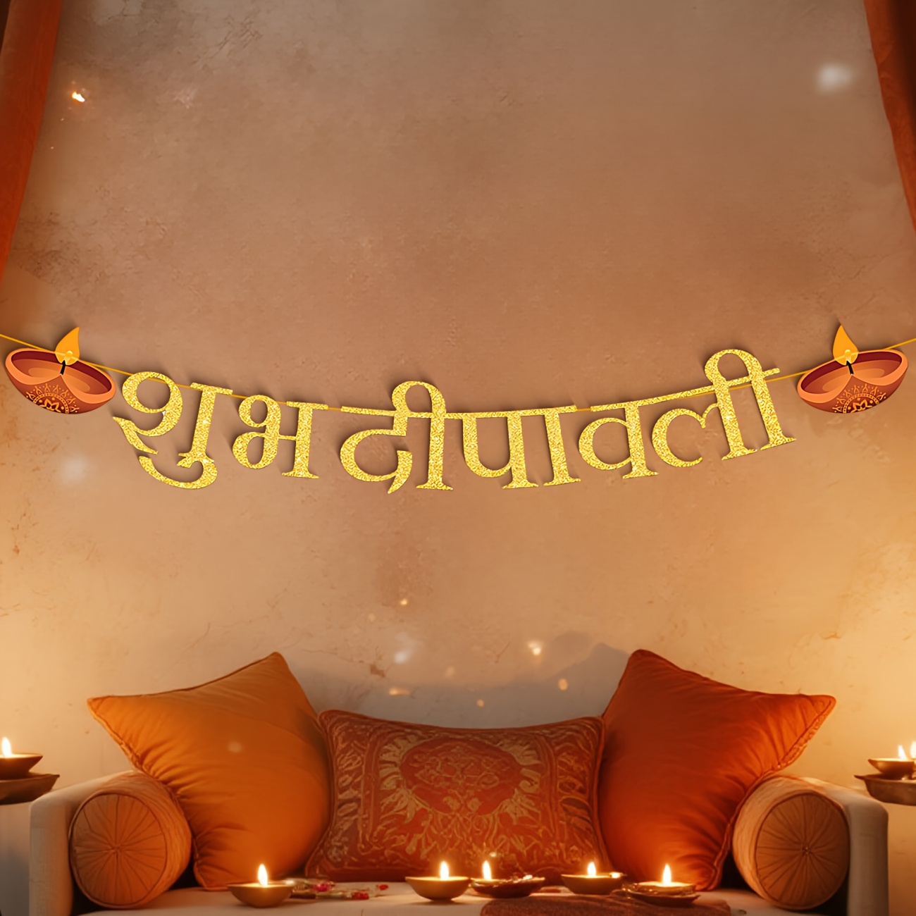 Diwali Party Decorations Happy - Party Banner Gold recensie en prijs