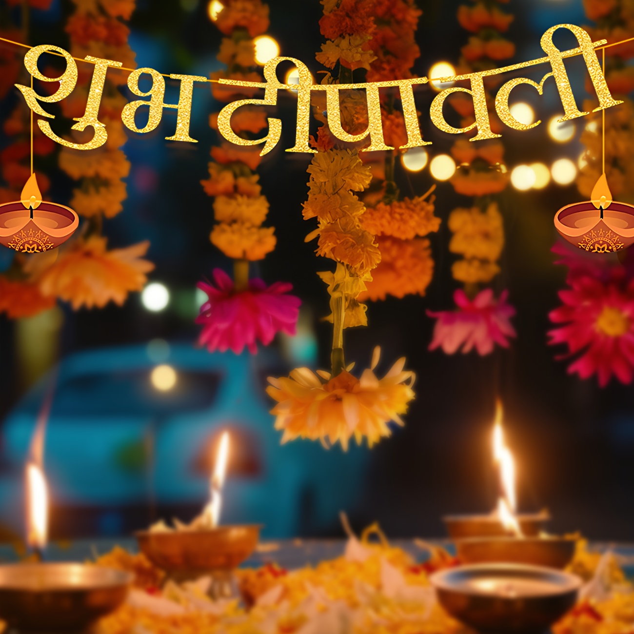 Diwali Party Decorations Happy - Party Banner Gold recensie en prijs